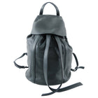 Loewe Dark Green Leather Drawstring Backpack