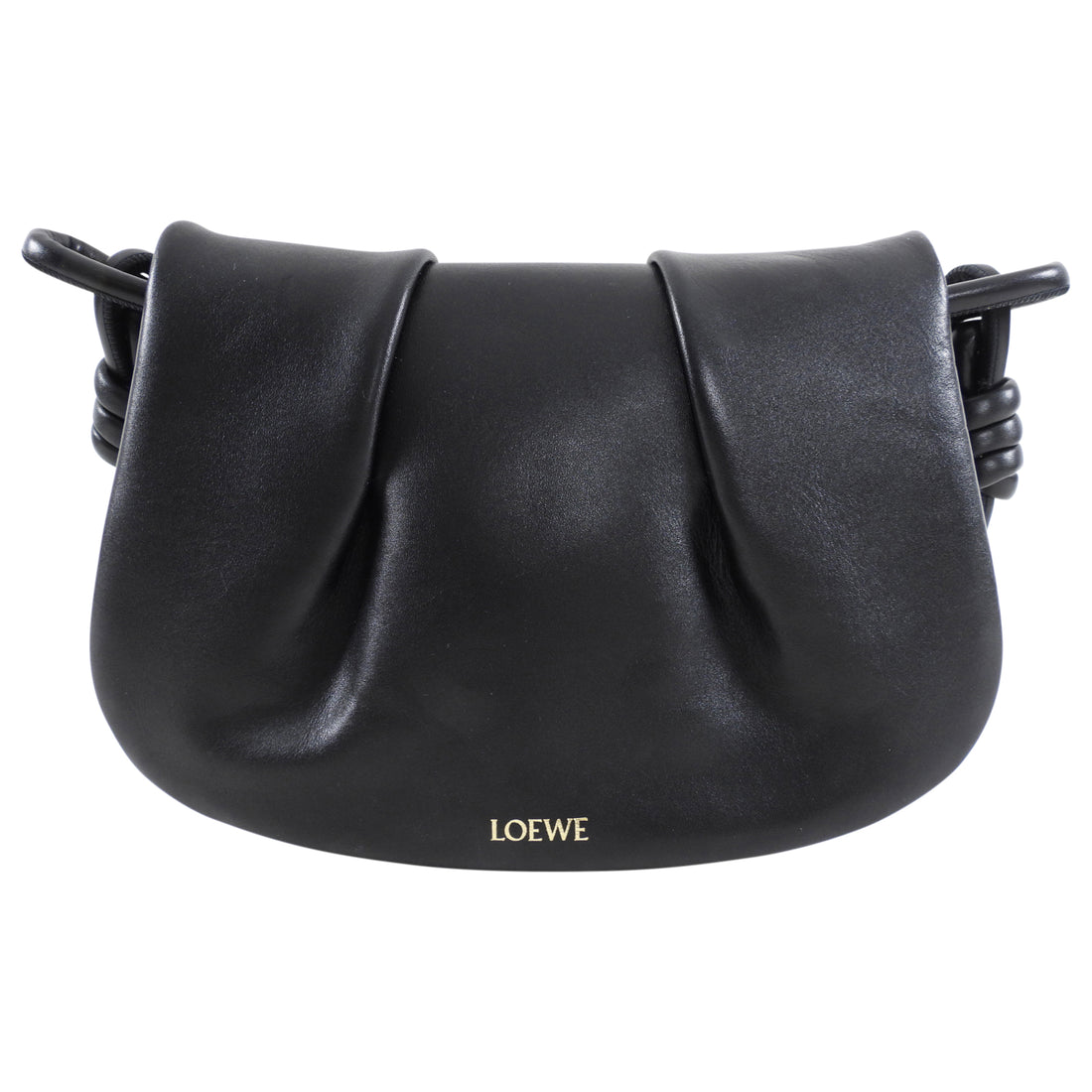 Loewe Black Leather Paseo Satchel Bag