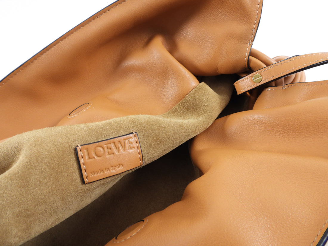 Loewe Tan Leather Medium Flamenco Knot Bag