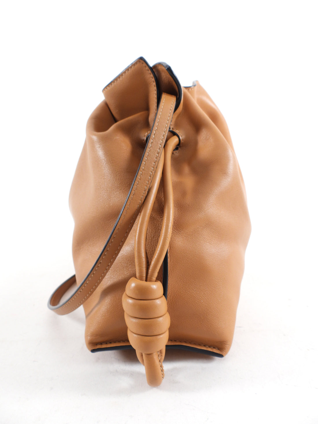 Loewe Tan Leather Medium Flamenco Knot Bag