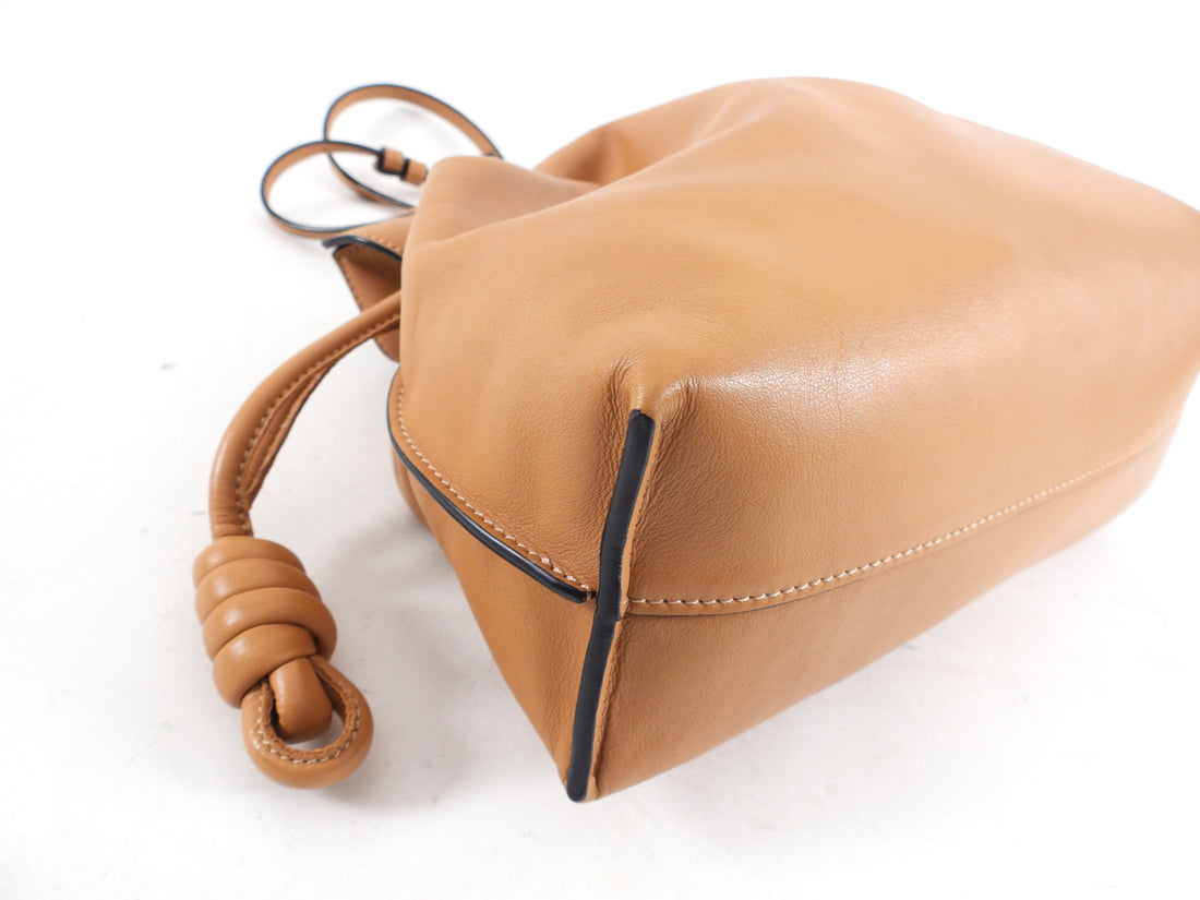 Loewe Tan Leather Medium Flamenco Knot Bag