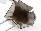 Loewe Light Grey Leather Flamenco Knot Medium Drawstring Bag