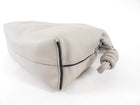 Loewe Light Grey Leather Flamenco Knot Medium Drawstring Bag