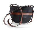 Loewe Black and Brown Leather Small Gate Crossbody Bag