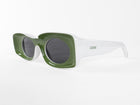 Loewe Paula's Ibiza Vintage Style Green and White Retro Sunglasses