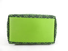 Loewe Small Lime Green Cubi Anagram Jacquard Bag