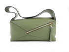 Loewe Avocado Green Calfskin Puzzle Hobo Bag