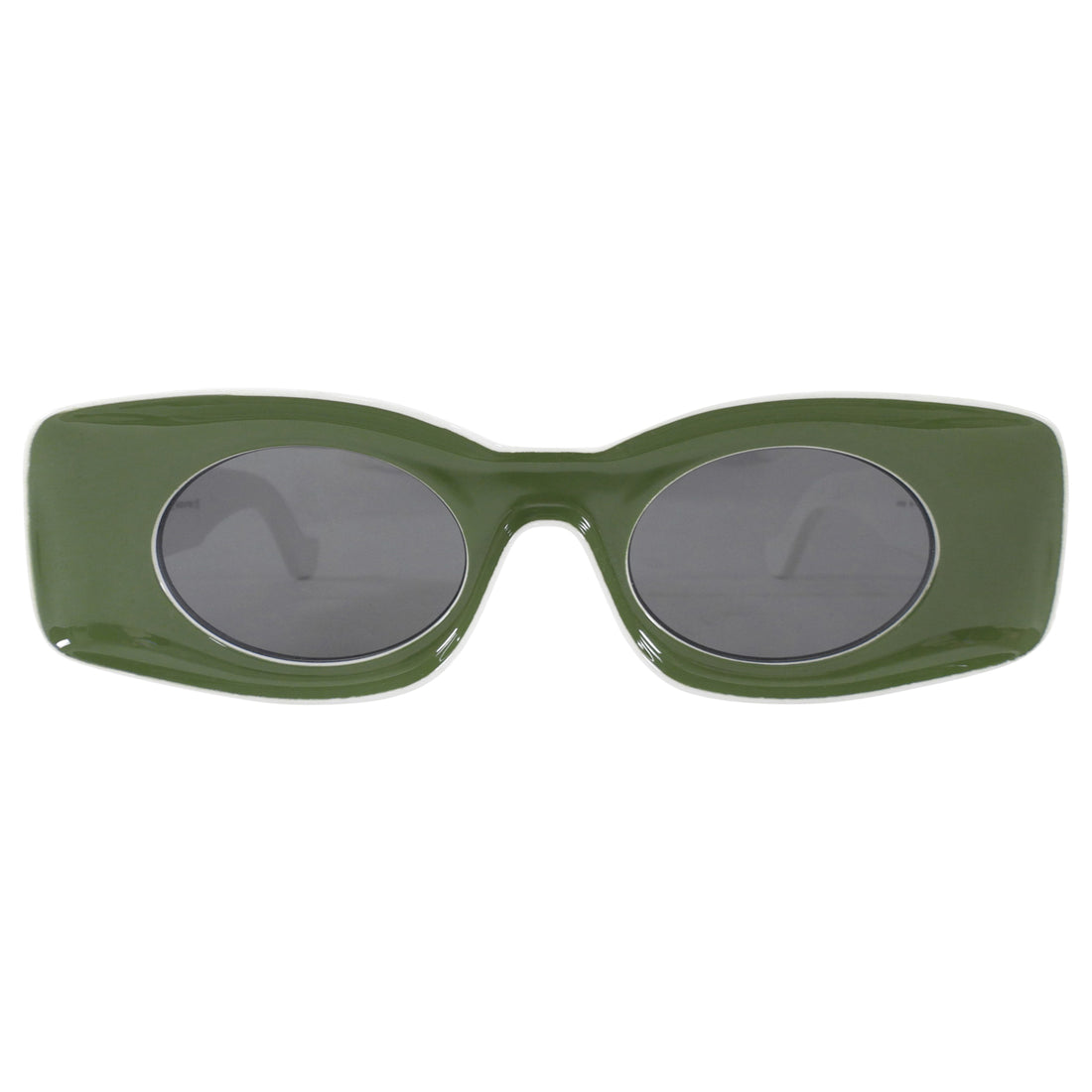 Loewe Paula's Ibiza Vintage Style Green and White Retro Sunglasses