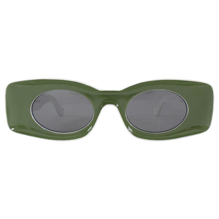 Loewe Paula's Ibiza Vintage Style Green and White Retro Sunglasses