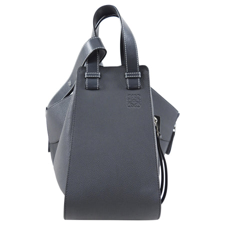 Loewe Grey Leather Hammock Two-Way Bag