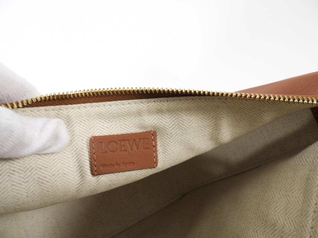 Loewe Tan Leather Mini Hammock Hobo Two Way Bag