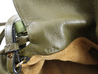 Loewe Olive Green Leather Mini Flamenco Bag