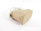Loewe Beige and White Leather Mini Puzzle Edge Bag