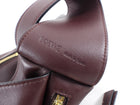 Loewe 2021 Bordeaux Leather Puzzle Shoulder Bag