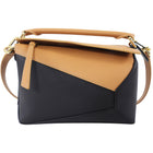 Loewe Black and Tan Leather Small Puzzle Edge Bag