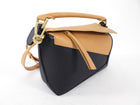 Loewe Black and Tan Leather Small Puzzle Edge Bag