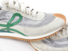 Loewe Green and White Mesh Anagram Flow Runners / Sneakers - 37