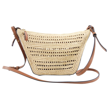 Loewe x Paula's Ibiza Mini Hammock Raffia Straw Crossbody Bag