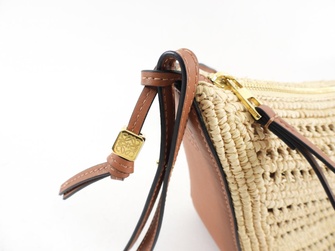 Loewe x Paula s Ibiza Mini Hammock Raffia Straw Crossbody Bag