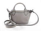 Longchamp Le Pliage Grey Leather Xtra XS Crossbody Bag