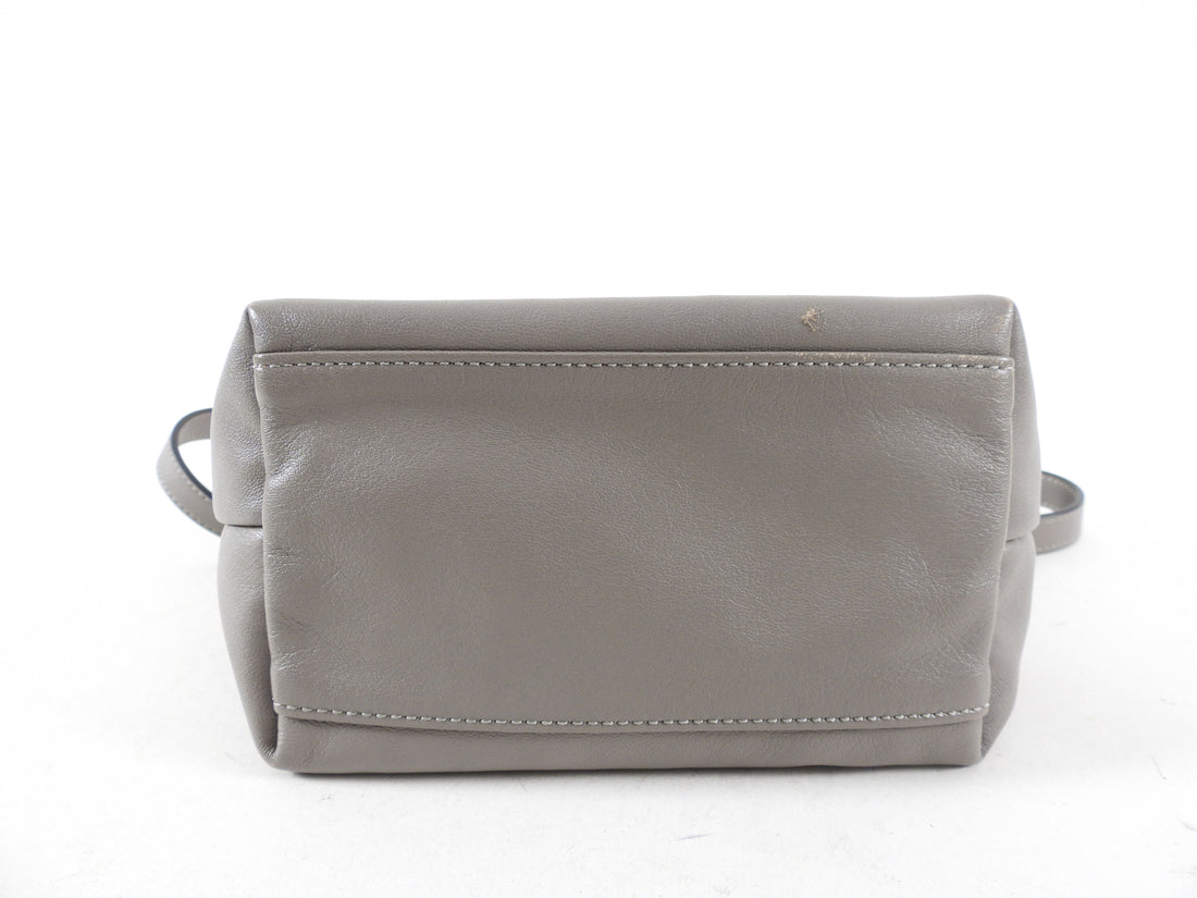 Longchamp Le Pliage Grey Leather Xtra XS Crossbody Bag