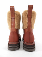 Loro Piana Brown Shearling Regent Duck Boot - 37
