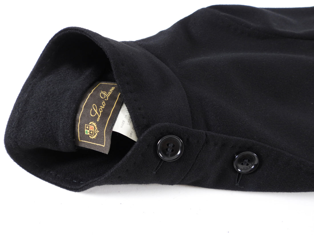 Loro Piana Black Double Faced Cashmere Jacket - IT40 / 4