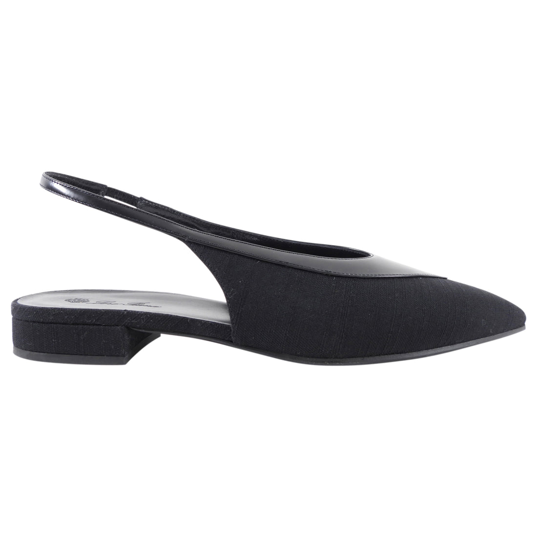 Loro Piana Black Rebecca Slingback Flat Shoes - 37