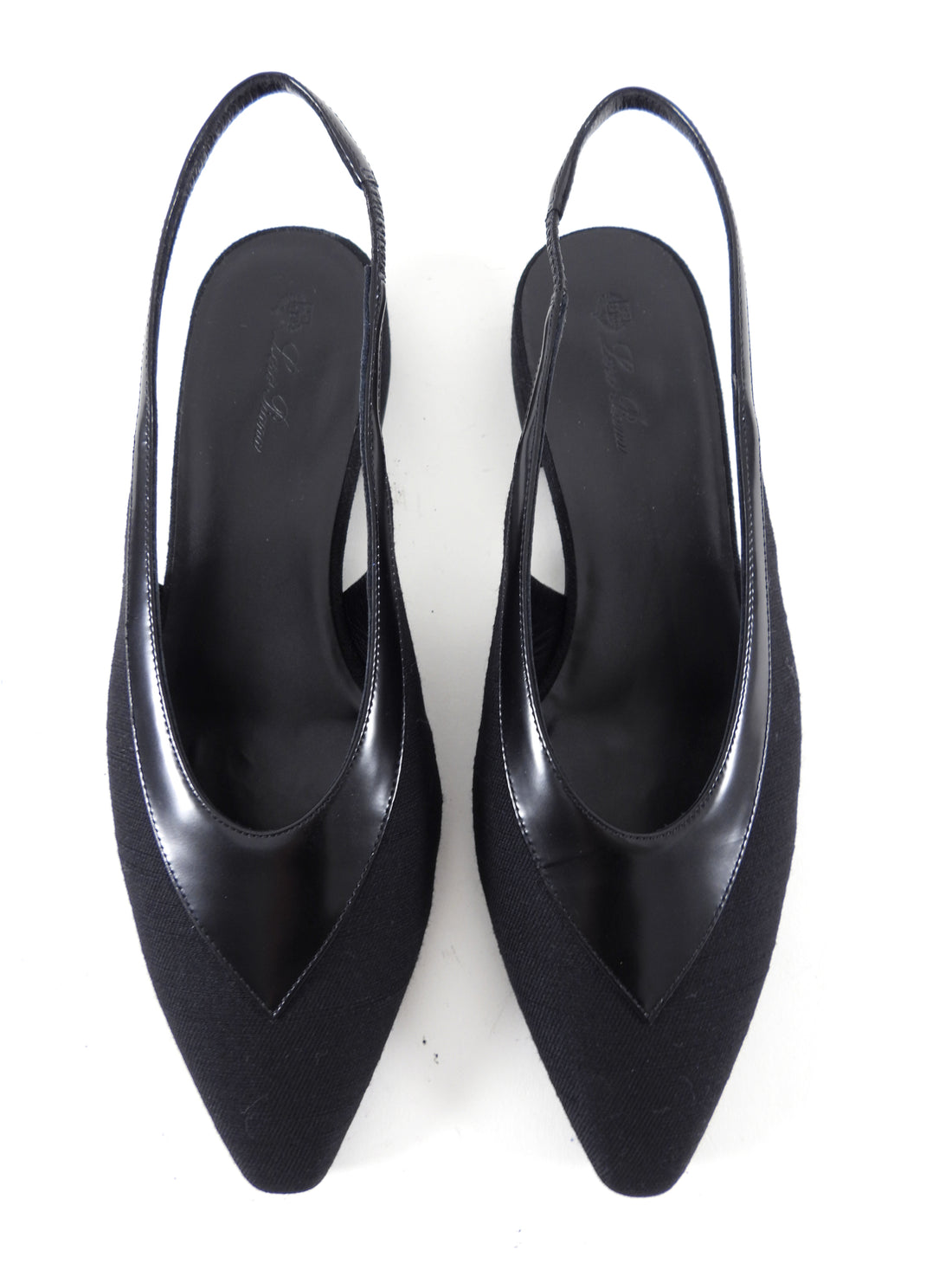 Loro Piana Black Rebecca Slingback Flat Shoes - 37