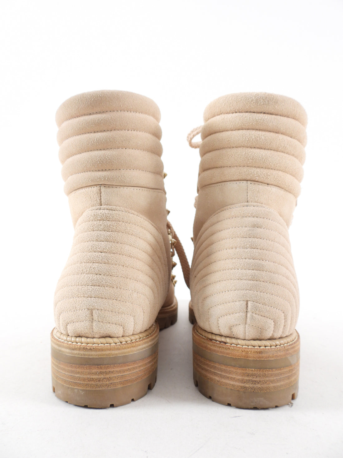 Christian Louboutin Beige Suede Mad Ankle Boot - 39