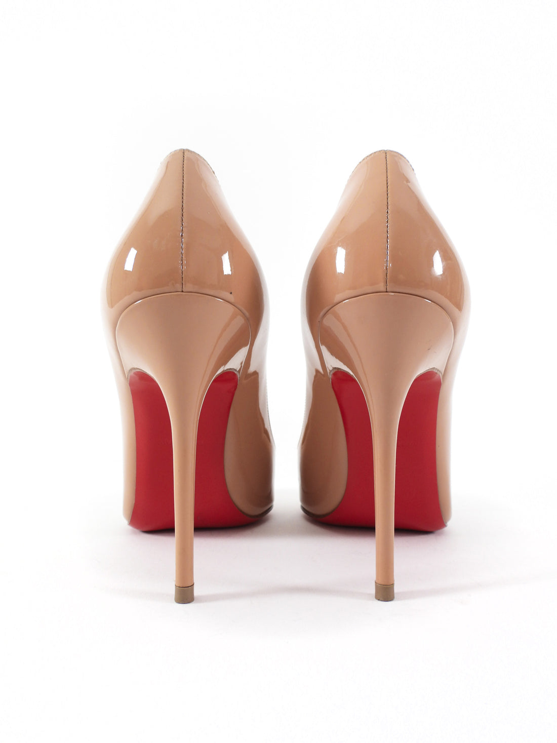 Christian Louboutin Nude Patent Leather So Kate 100 Pumps - 36