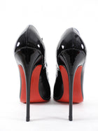 Christian Louboutin Black Patent Olavague 115 Pumps - 35.5