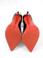 Christian Louboutin Black Patent Olavague 115 Pumps - 35.5