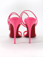 Christian Louboutin Hot Neon Pink Patent Ankle Strap Heels - 37.5