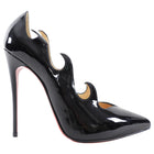Christian Louboutin Black Patent Olavague 115 Pumps - 35.5