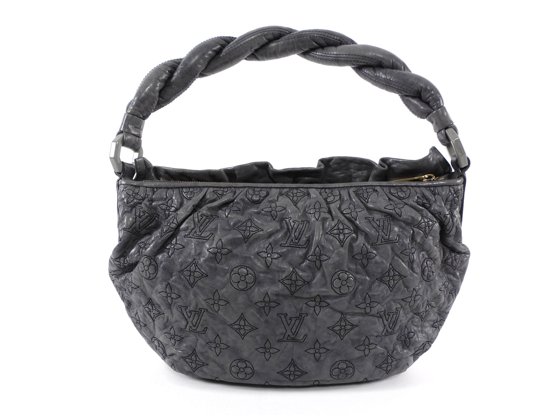 Louis Vuitton Grey Monogram Quilted Lambskin Olympe Numbus Hobo Bag PM