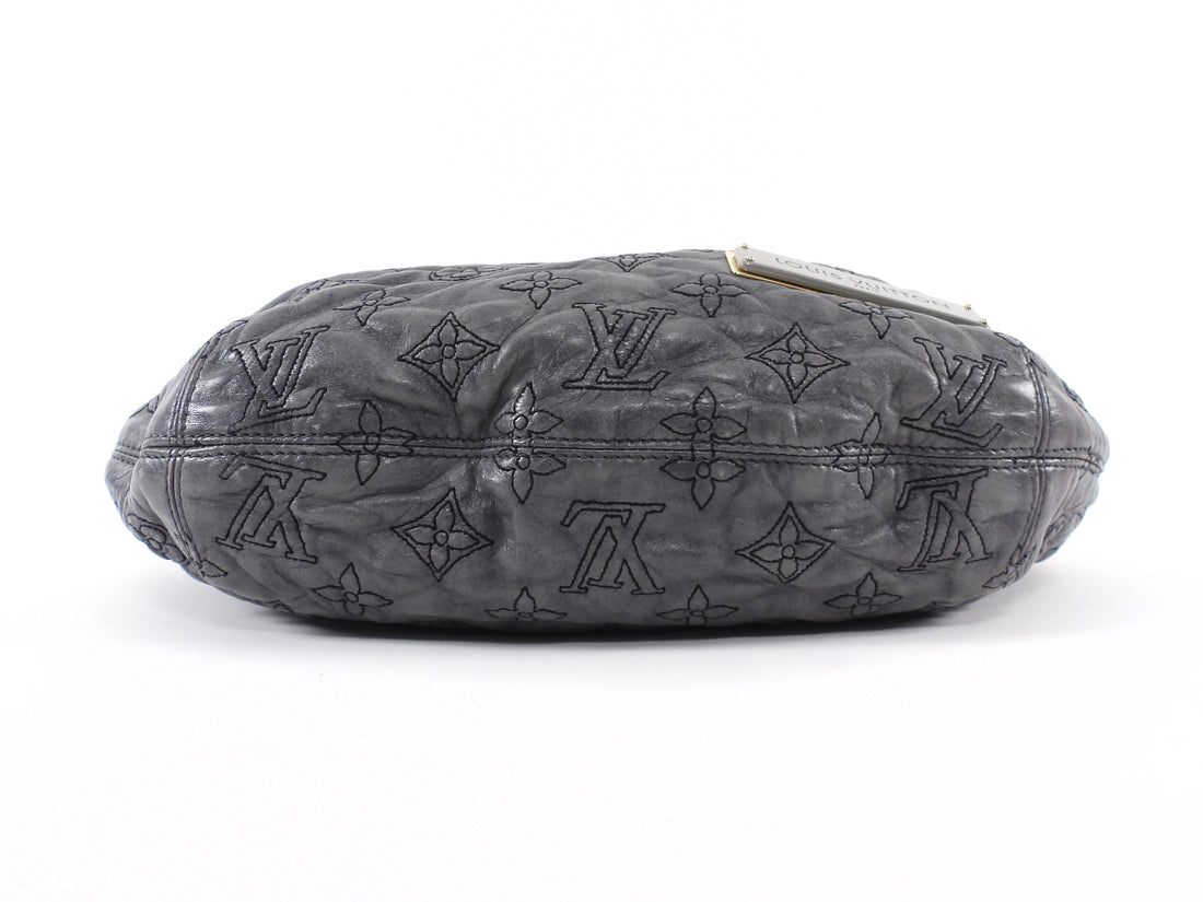 Louis Vuitton Grey Monogram Quilted Lambskin Olympe Numbus Hobo Bag PM