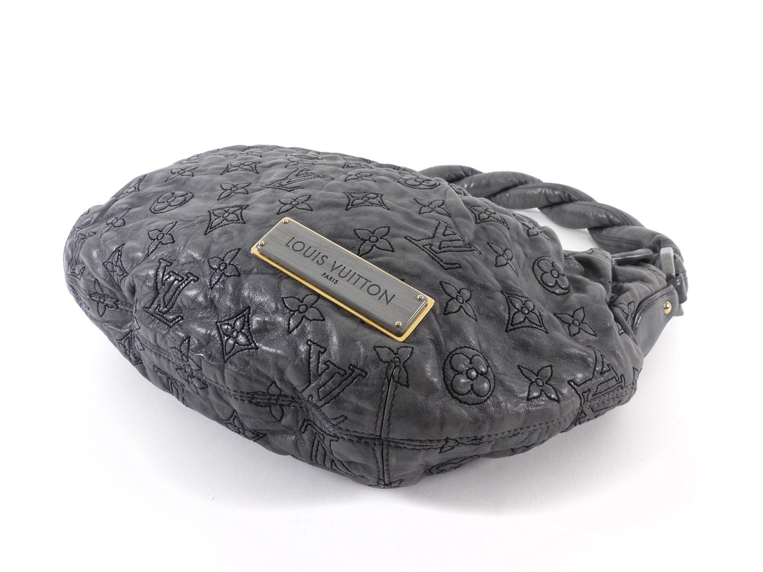 Louis Vuitton Grey Monogram Quilted Lambskin Olympe Numbus Hobo Bag PM