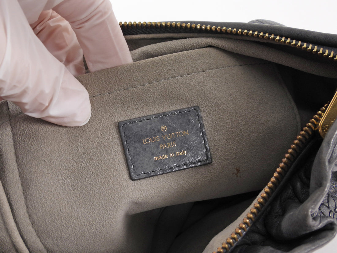 Louis Vuitton Grey Monogram Quilted Lambskin Olympe Numbus Hobo Bag PM