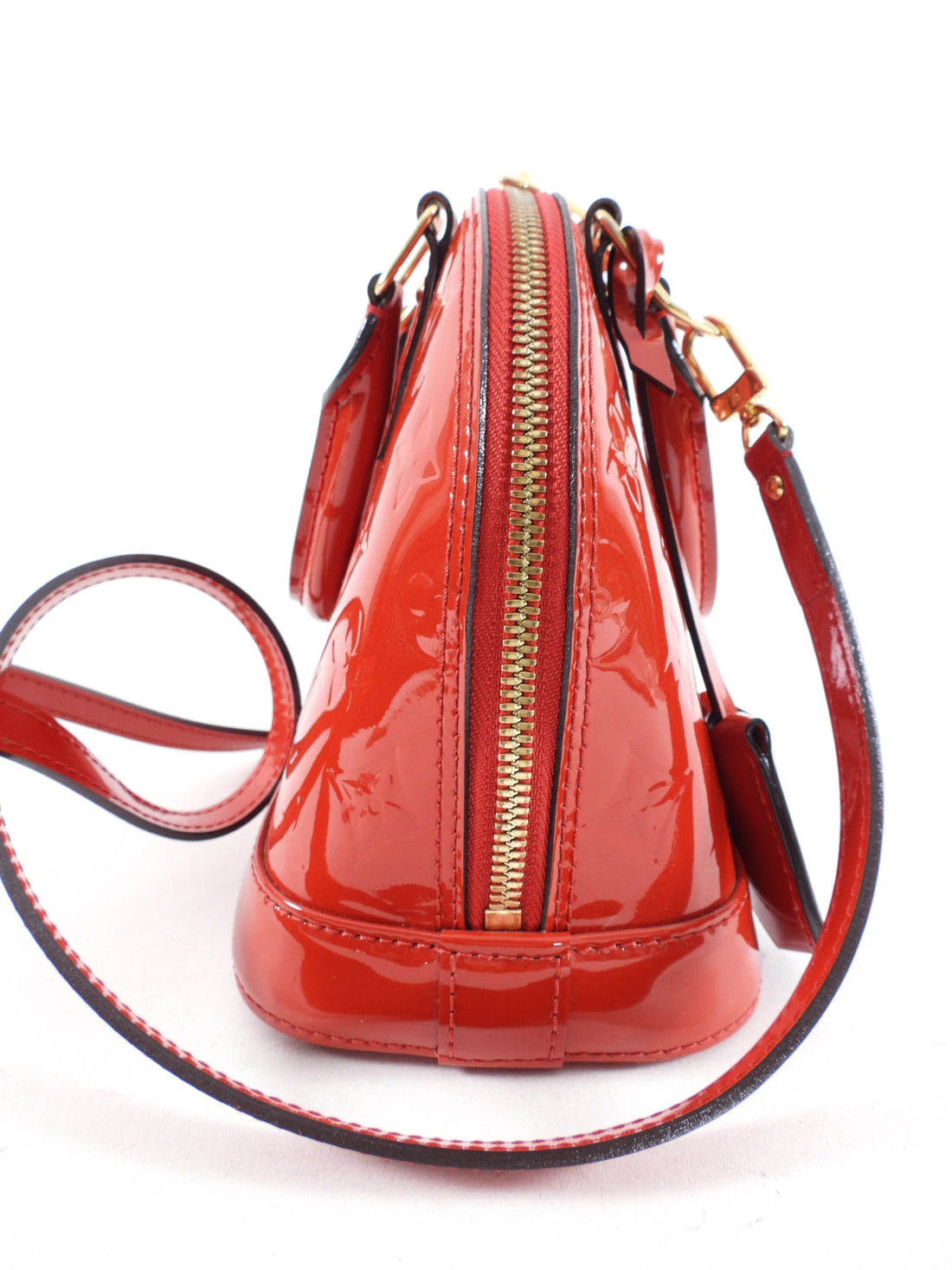 Louis Vuitton Alma BB Vernis Red Mini Bag