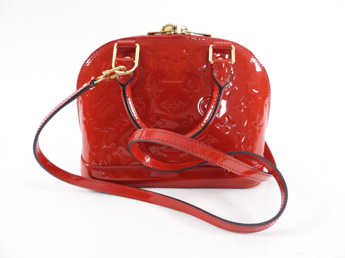 Louis Vuitton Alma BB Vernis Red Mini Bag