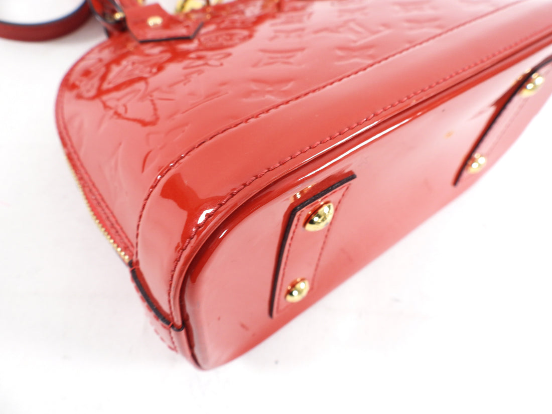 Louis Vuitton Alma BB Vernis Red Mini Bag