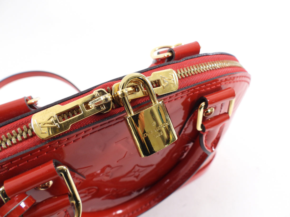 Louis Vuitton Alma BB Vernis Red Mini Bag