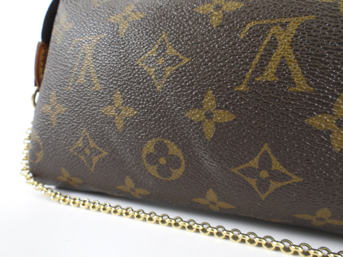 Louis Vuitton Monogram Coated Canvas Eva Chain Clutch
