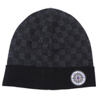 Louis Vuitton Damier Black and Grey Knit Beenie Hat