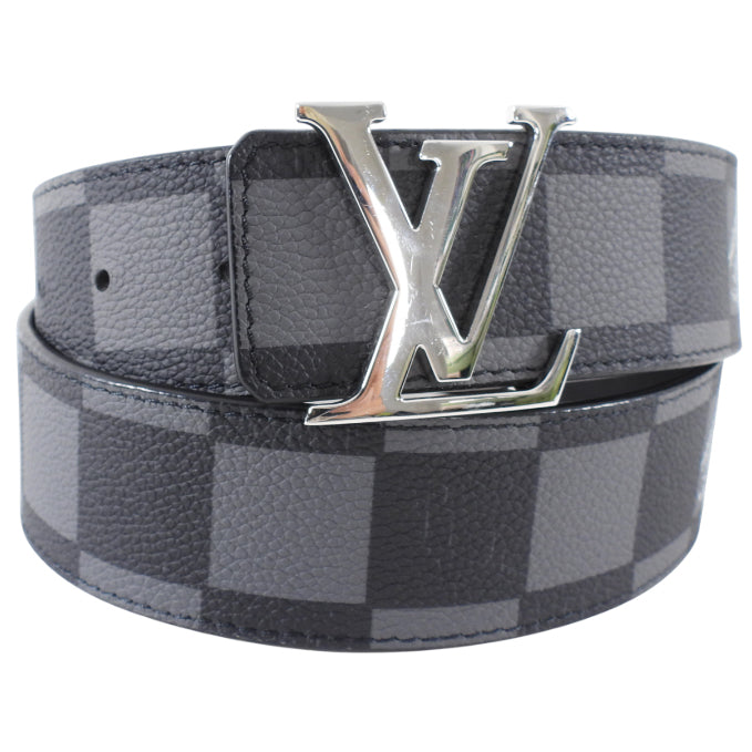 Louis Vuitton Large Damier Black and Grey Initiales Belt - 85 / 34