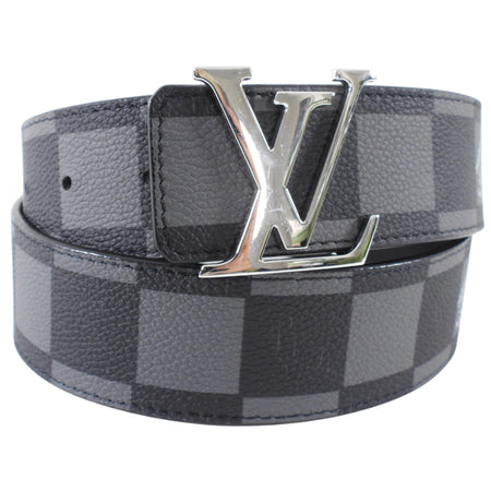 Louis Vuitton Large Damier Black and Grey Initiales Belt - 85 / 34