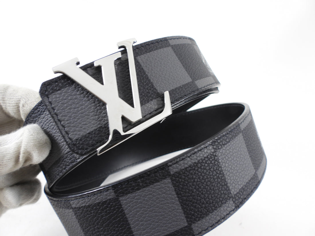 Louis Vuitton Large Damier Black and Grey Initiales Belt - 85 / 34