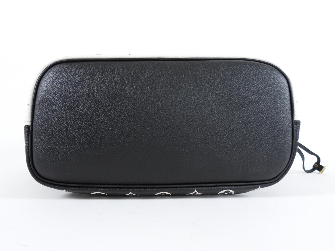 Louis Vuitton Empreinte Spring In The City Neverfull MM Black White Pink