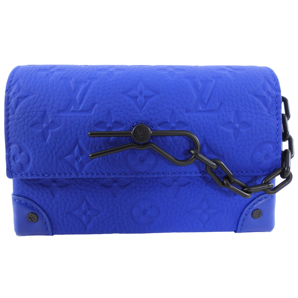 Louis Vuitton Steamer Wearable Wallet Empreinte Blue – I MISS YOU VINTAGE